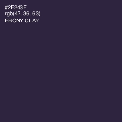 #2F243F - Ebony Clay Color Image